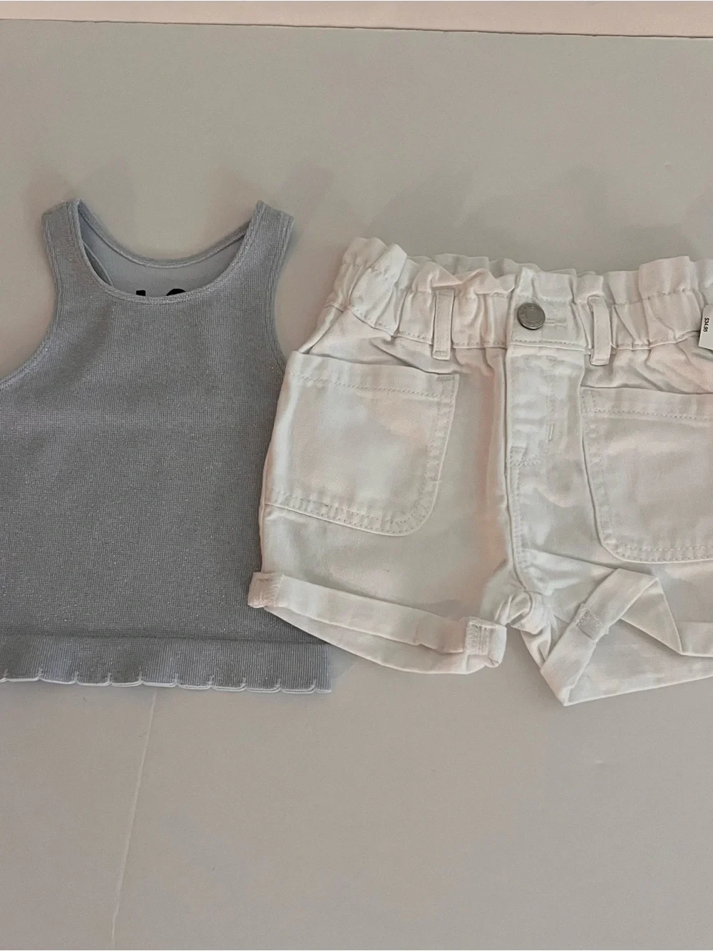 NEW Cotton On & Gap Tank Top and White Paperbag Waist Shorts